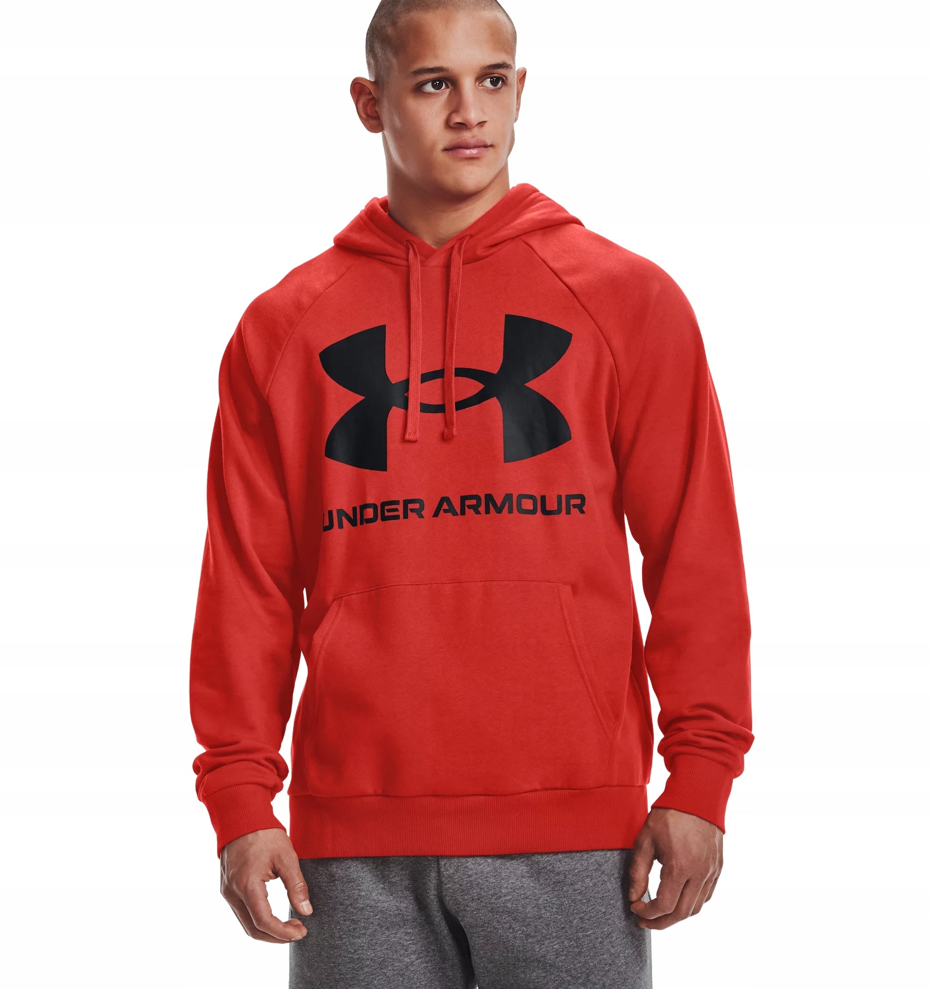 Pullover für Herren Under Armour Rival Fleece Big Logo HD Sweatshirt M 1357093 839, rot 