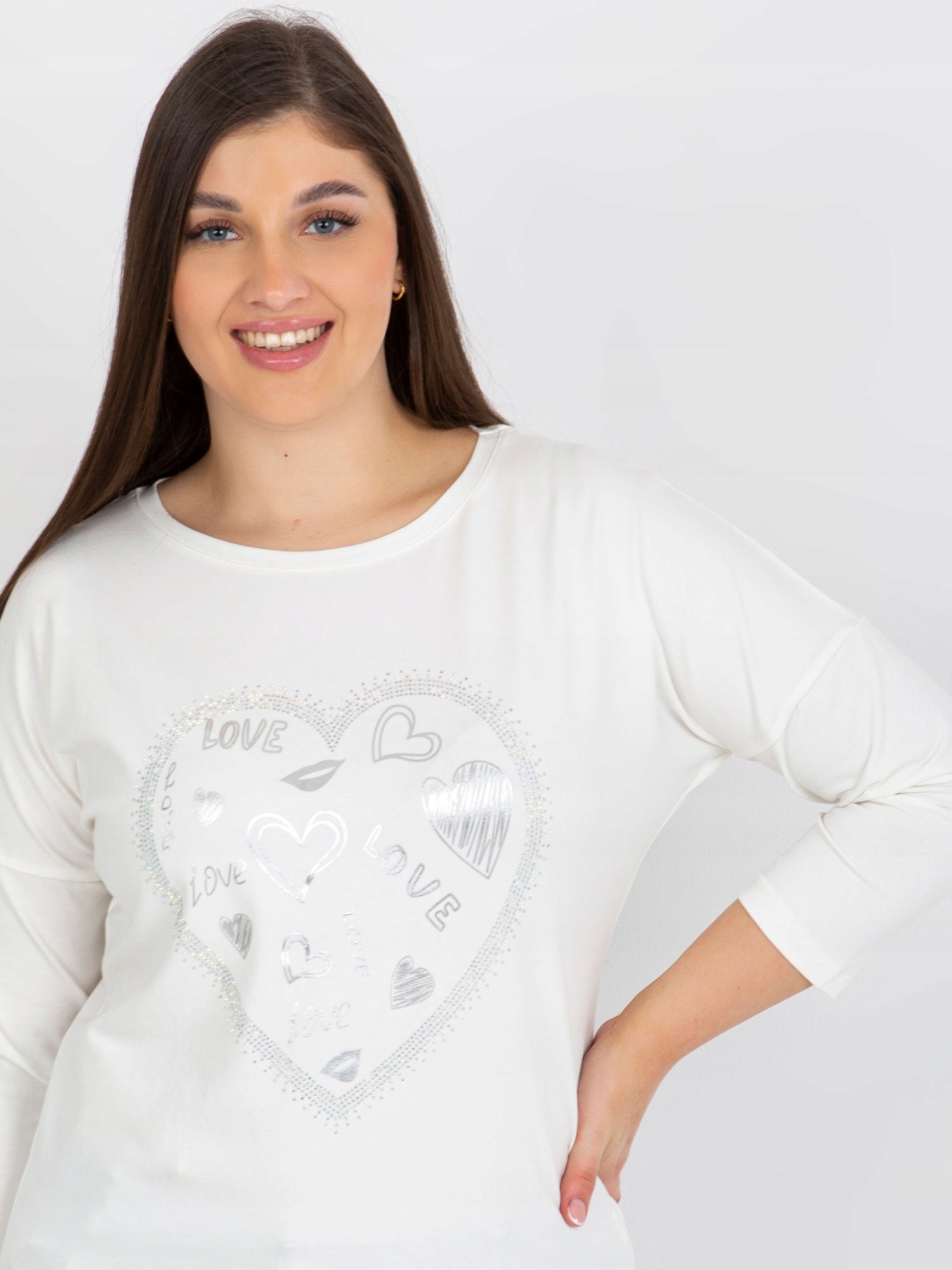 Damenbluse für Damen, weiß 