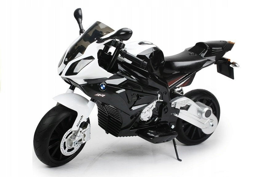 BMW BATTERY MOTOR S1000RR BLACK WITH SIDE WHEELS FOR CHILDREN Maximum speed 10 km/h
