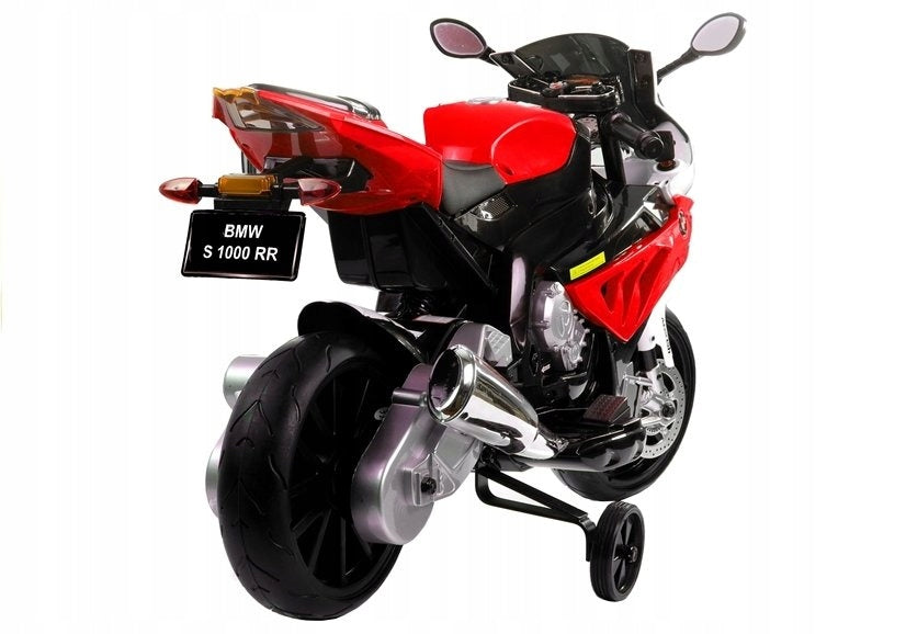 BMW BATTERY MOTOR S1000RR RED WITH SIDE WHEELS FOR CHILDREN Maximum speed 5 km/h