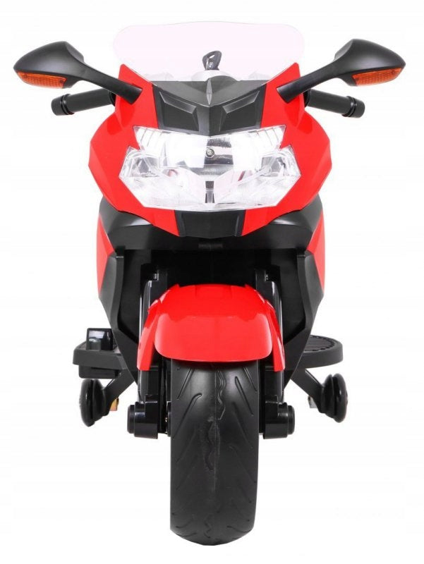BMW K1300S Battery Motor for Kids Red + Auxiliary Wheels + Battery capacity 5 mAh