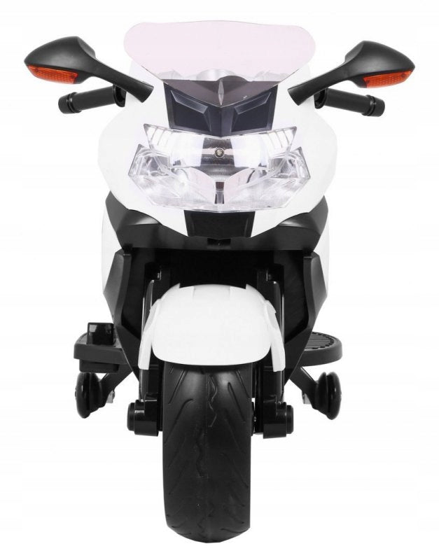BMW K1300S Battery Motor for Kids White + Auxiliary Wheels + Battery capacity 5 mAh