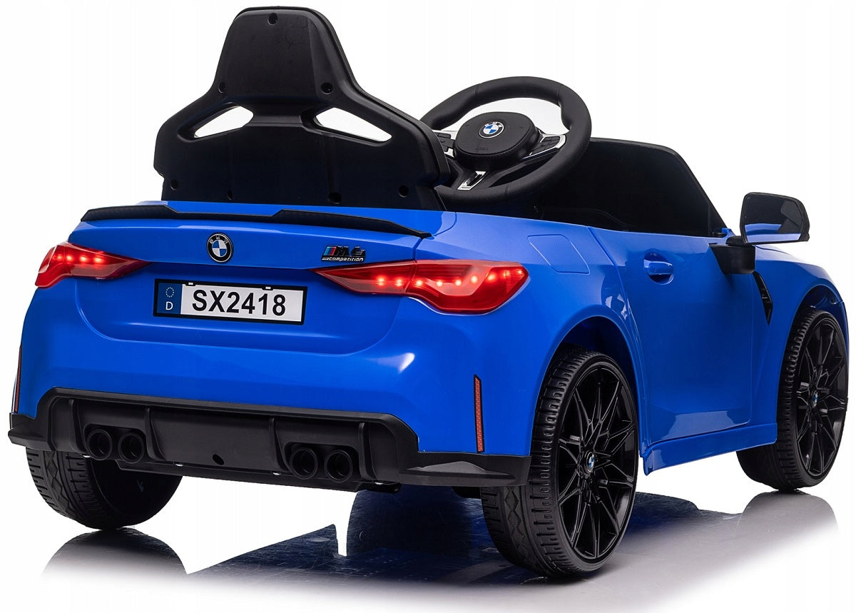 BMW M4 LEATHER, EVA, PILOT Auto for 90W, 12V 14ah battery, LED, Bluetooth Color black red blue