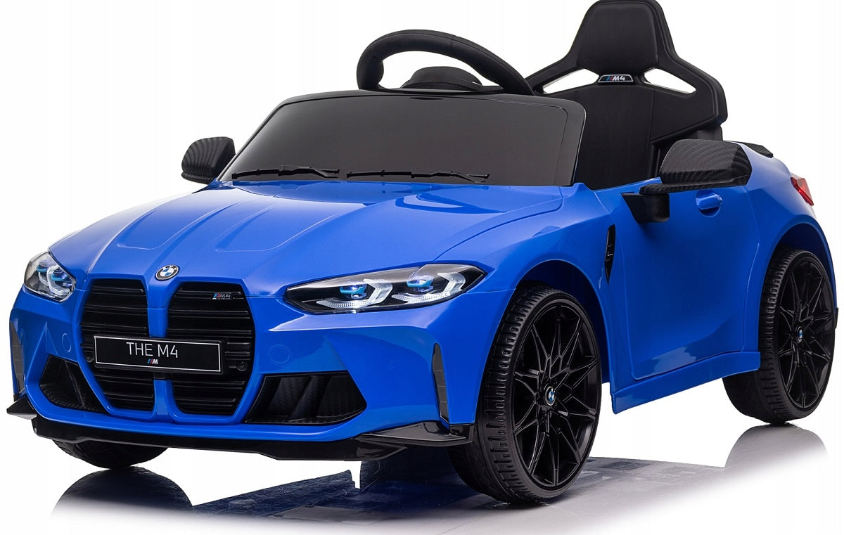 BMW M4 LEATHER, EVA, PILOT Auto for 90W, 12V 14ah battery, LED, Bluetooth Kid's age 2＋ years