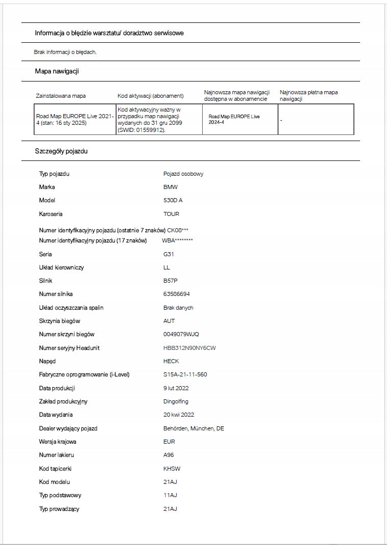 BMW MINI - VIN - Check Service History Repair Report ASO PDF 7/7 Brand BMW OE