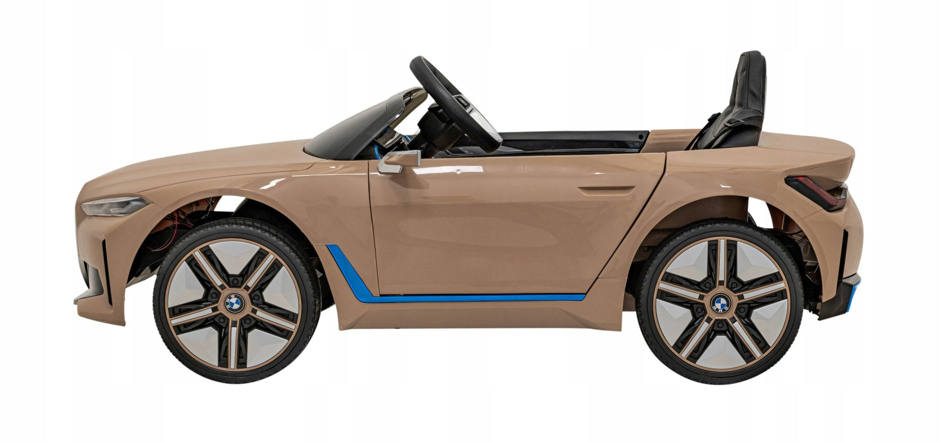 BMW i4 battery car for children Gold + Slow Start + EVA + Eco-leather Color gold
