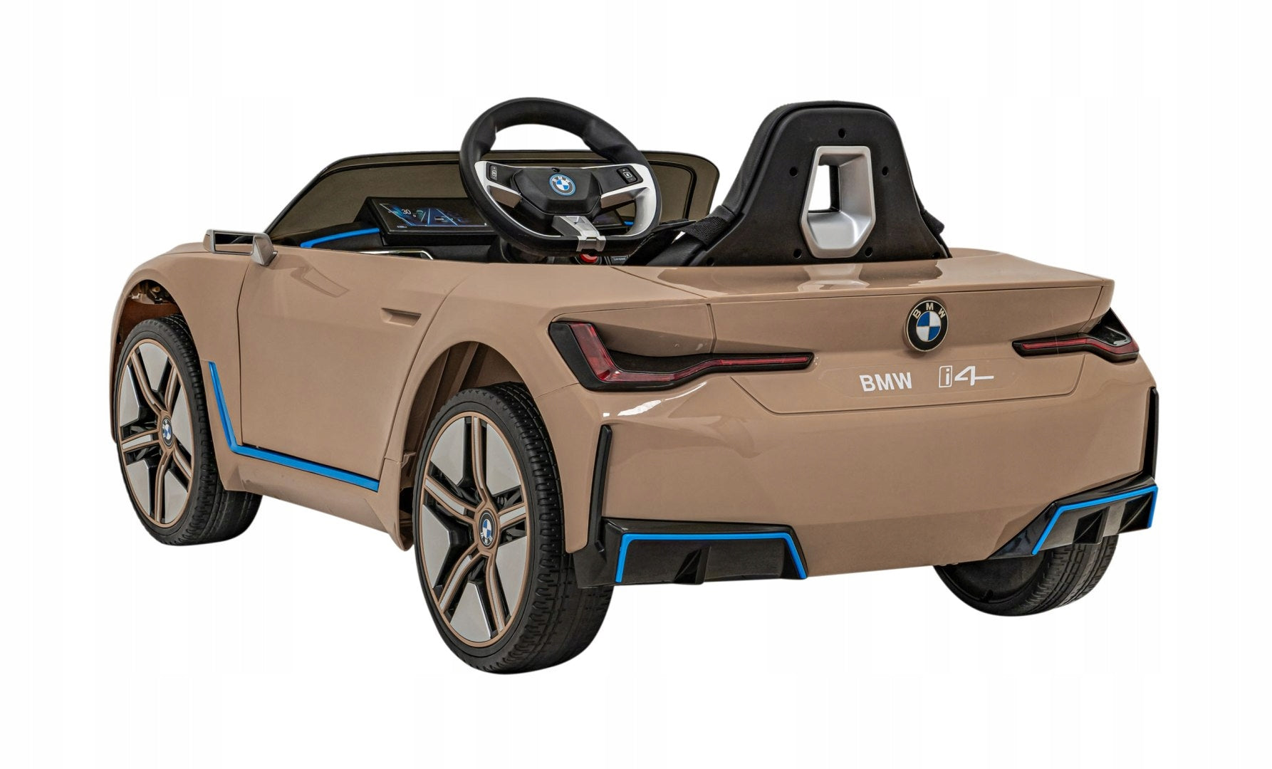 BMW i4 battery car for children Gold + Slow Start + EVA + Eco-leather Manufacturer code PA.JE1009.ZLO
