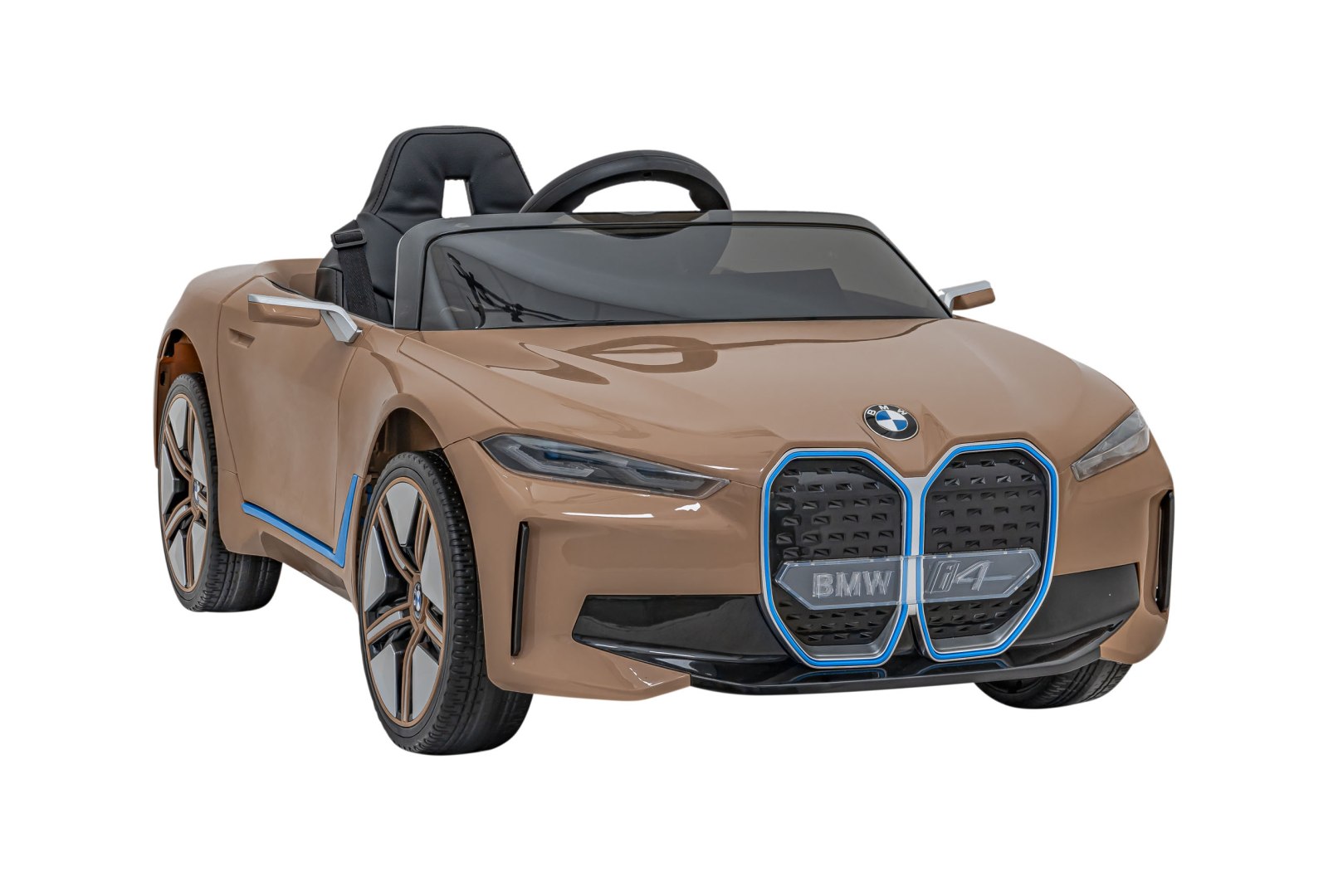BMW i4 battery car for children Gold + Slow Start + EVA + Eco-leather Packaging status original