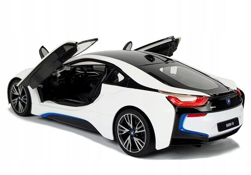 BMW i8 white RASTAR model 1:14 Remote controlled car + remote control 2,4 GHz Packaging status original