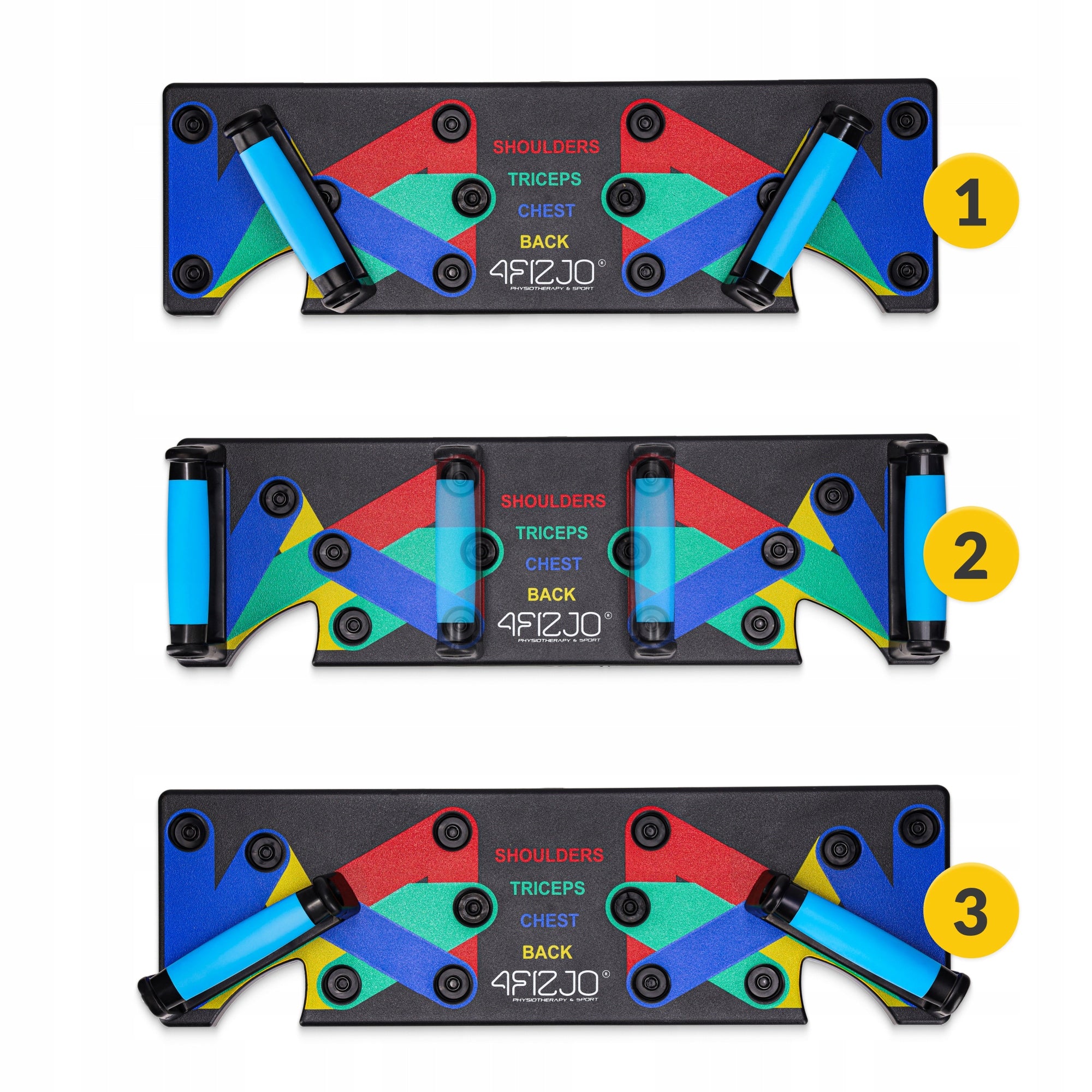 BOARD EXERCISE PUSH-UP HANDLES PLATFORM PUSH UP BOARD MULTIFUNCTIONAL STRENGTH Brand 4FIZJO