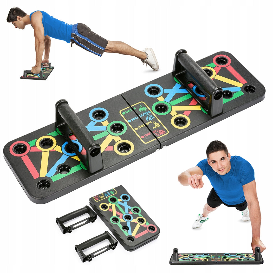 BOARD HANDLES FOR EXERCISE PARALETTE PUSH-UPS PLATFORM PUSH UP GYMTEK