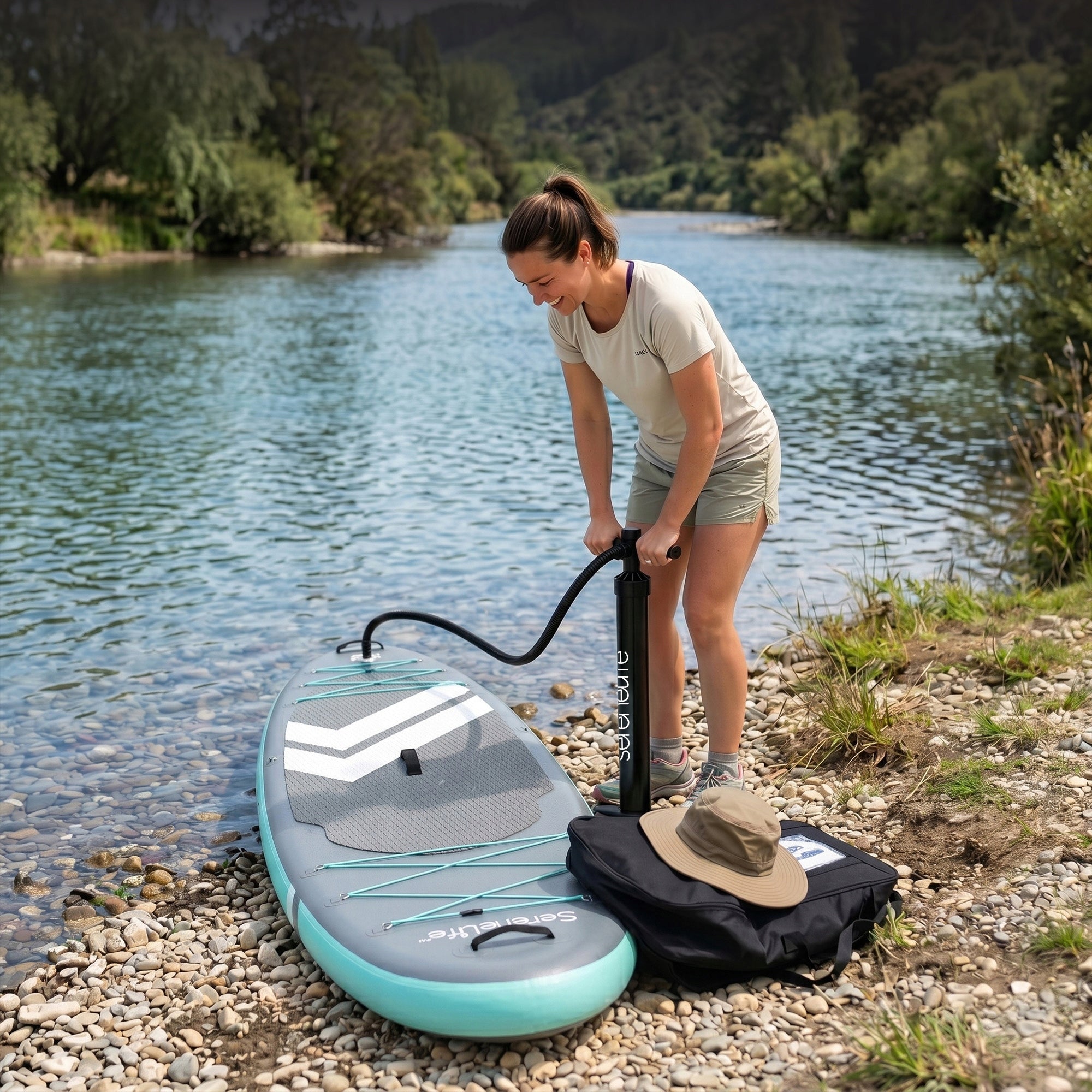BOARD SUP 335 CM LIFTING CAPACITY 160 KG BAG ACCESSORIES SERENELIFE Length 335 cm