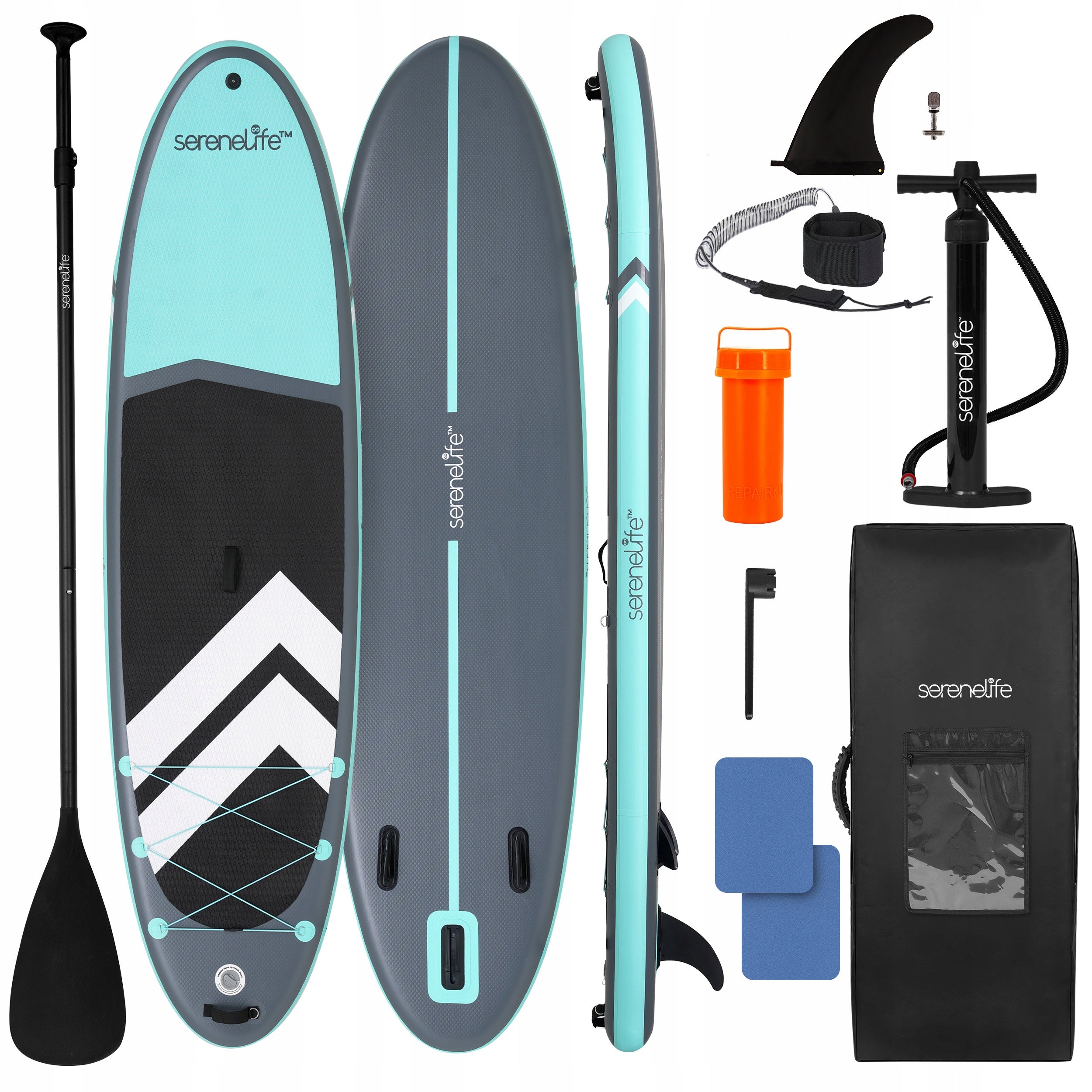 BOARD SUP 335 CM TO 200 KG LIFTING CAPACITY TWO-PERSON ACCESSORIES BAG SERENE