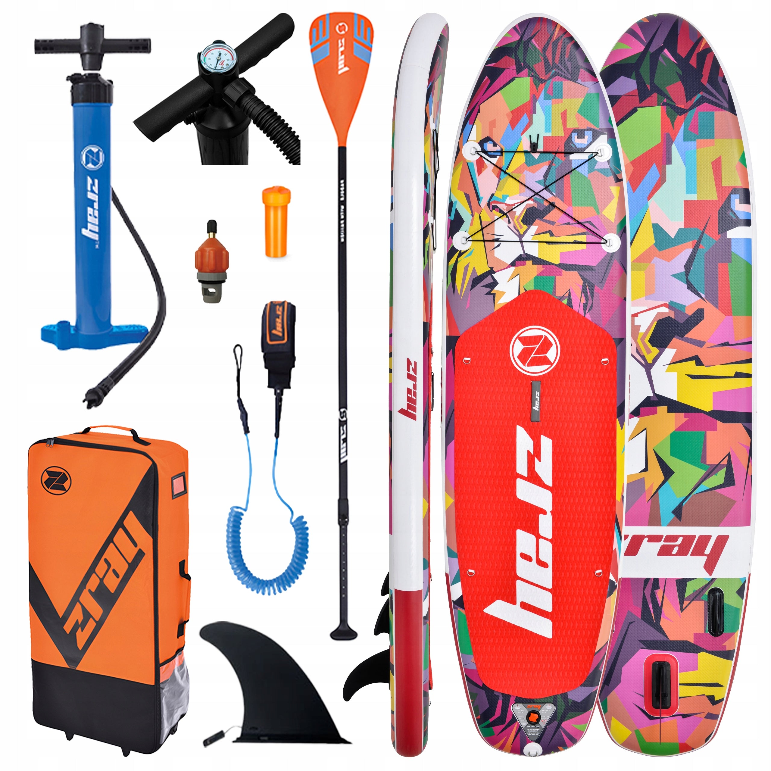 BOARD SUP LEO SWIMMING STAND UP PADDLE INFLATABLE PUMPED 320CM SET