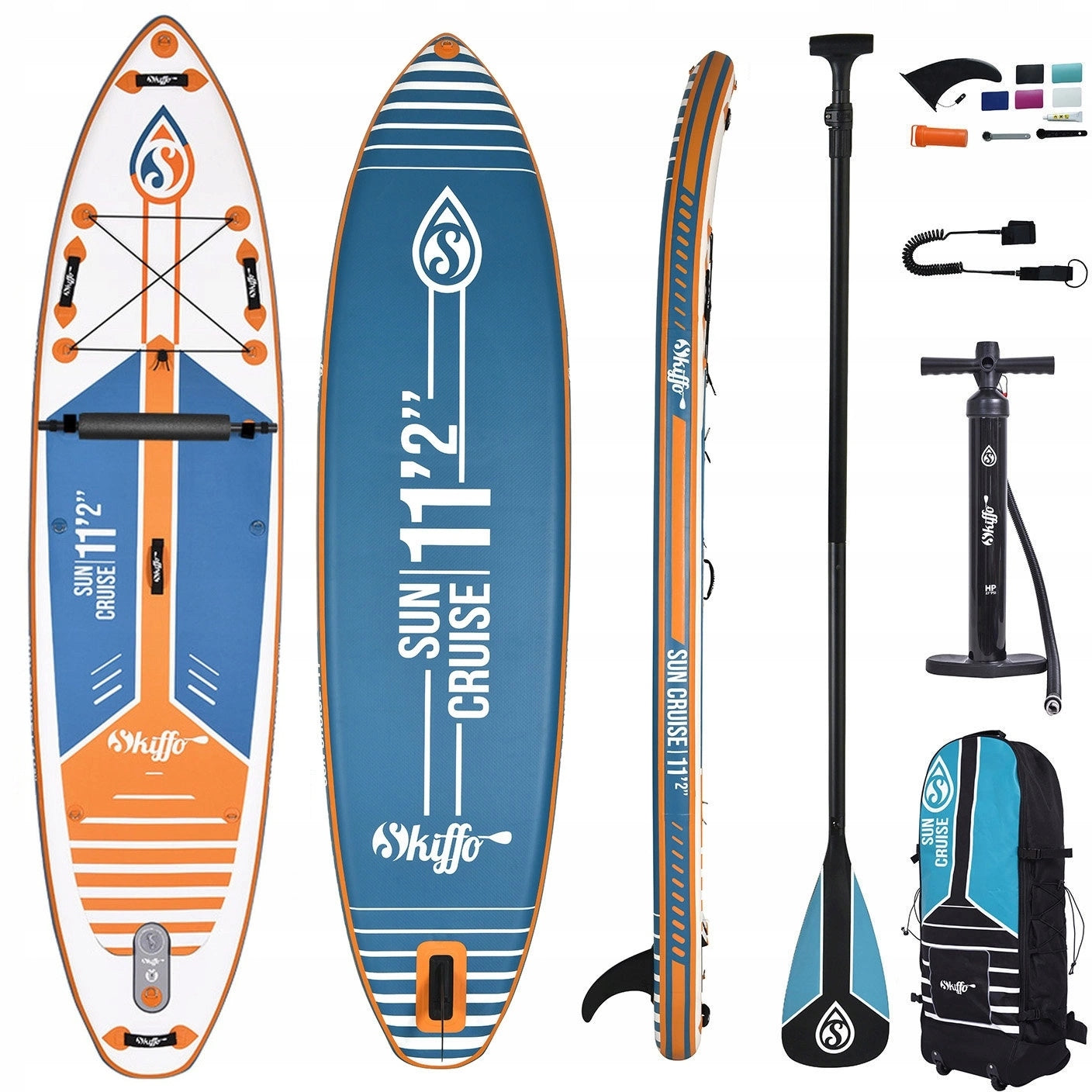 BOARD SUP PUMPED PADDLE SKIFFO SUN CRUISE 11'2 Model Sun Cruise