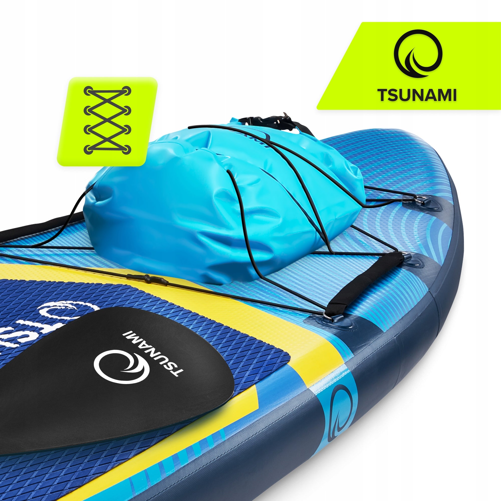 BOARD SUP STAND UP PADDLE INFLATABLE FOR SWIMMING TSUNAMI ACCESSORIES 350 CM T14 Kind SUP board