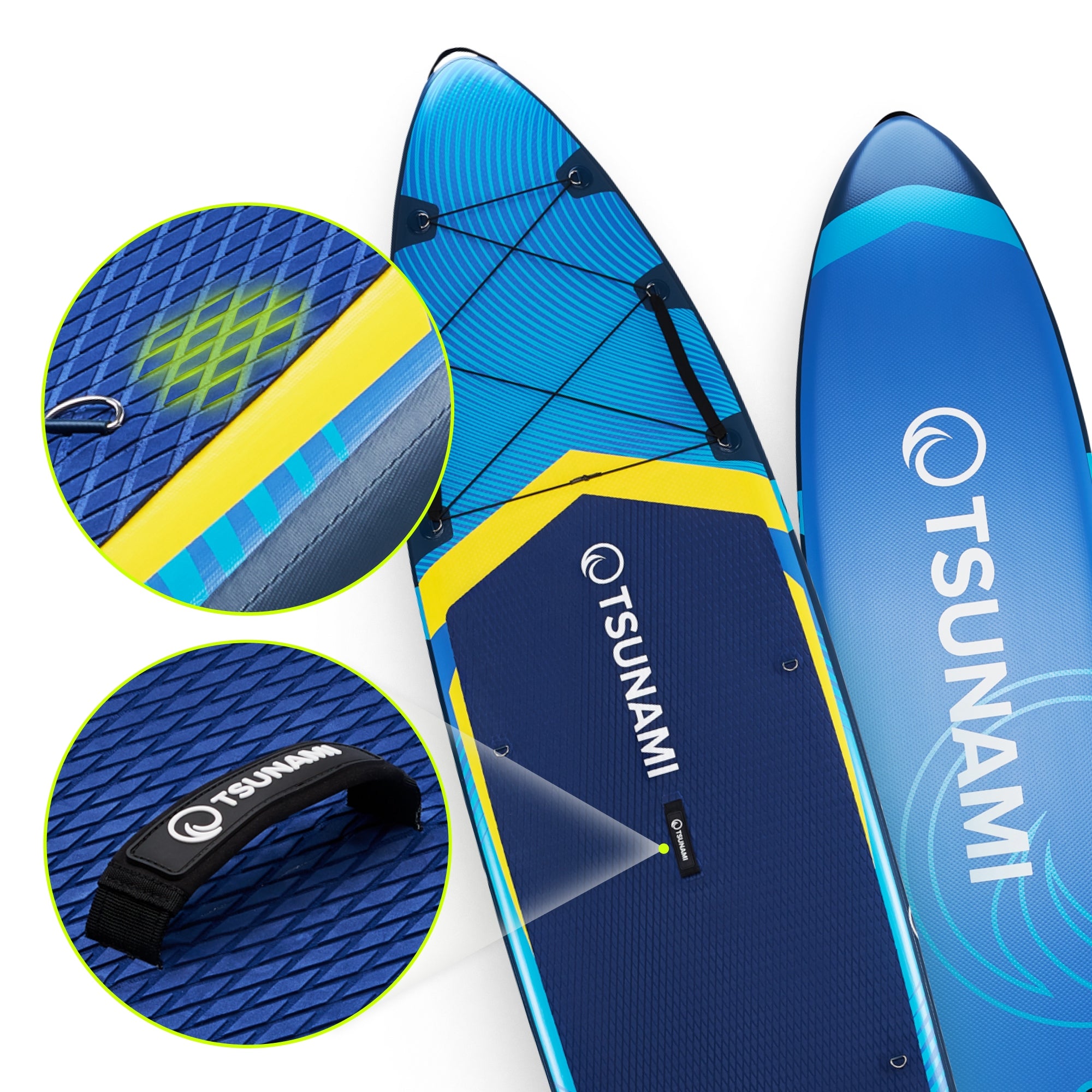 BOARD SUP STAND UP PADDLE INFLATABLE FOR SWIMMING TSUNAMI ACCESSORIES 350 CM T14 Length 350 cm