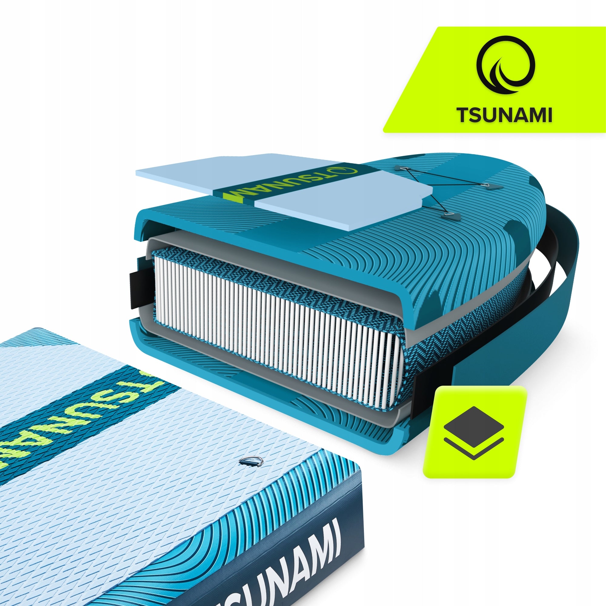BOARD SUP STAND UP PADDLE INFLATABLE SWIMMING TSUNAMI PRO ACCESSORIES 350CM EAN (GTIN) 5905973405638