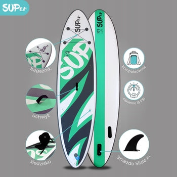 BOARD SUP SUPER 10'6' LIGHT 320 CM BOARD ACCESSORIES STANDARD Manufacturer code UONE