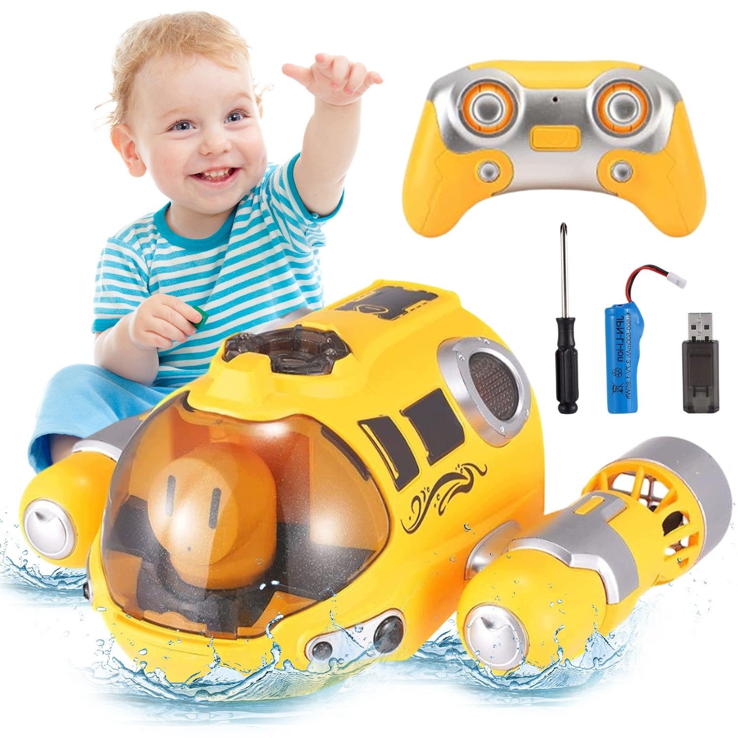 BOAT REMOTE CONTROLLED TOY MIST LED 2 MOTORS REMOTE CONTROL 2.4GHZ GIFT