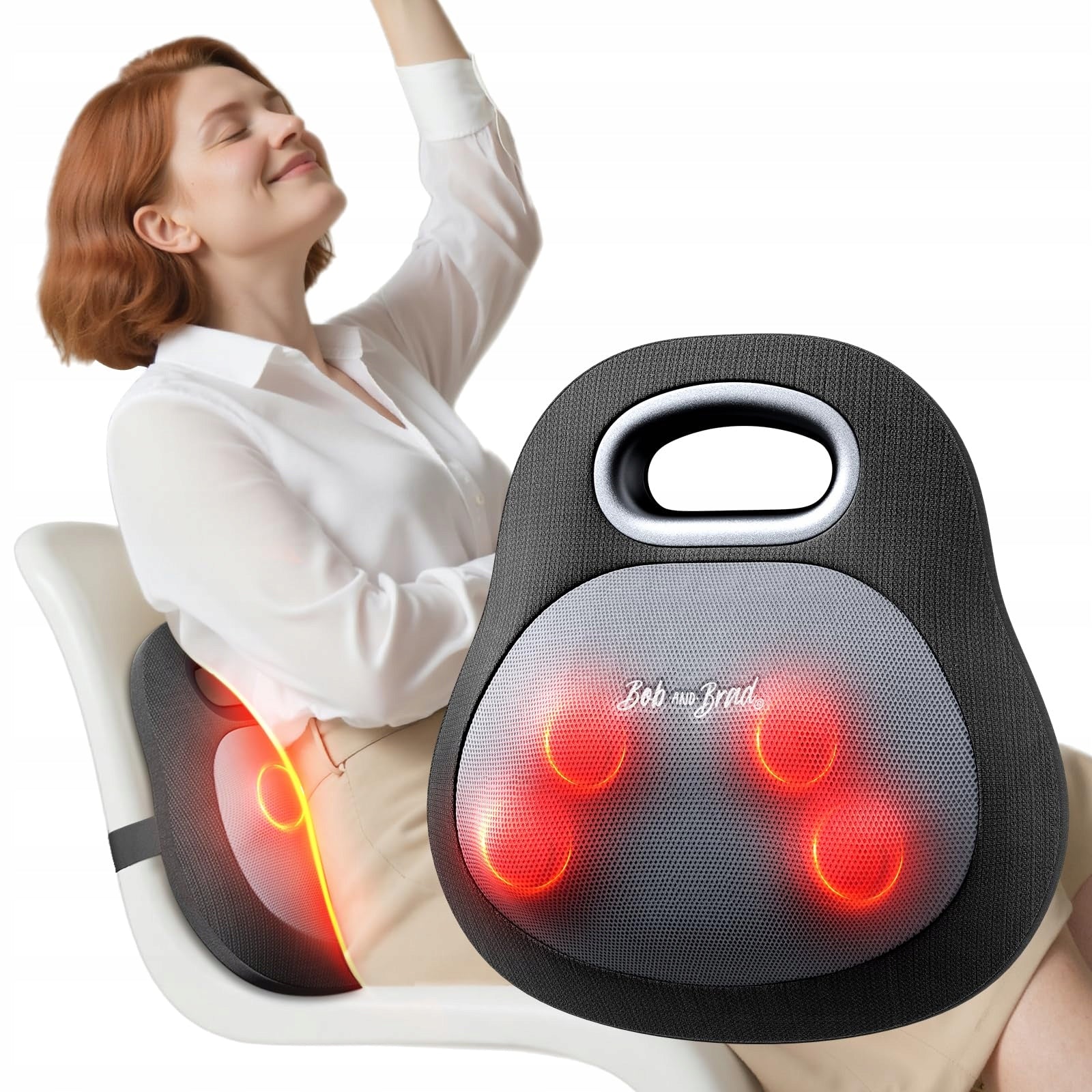 BOB AND BRAD Back Massager with Heating, Wired Neck Massager