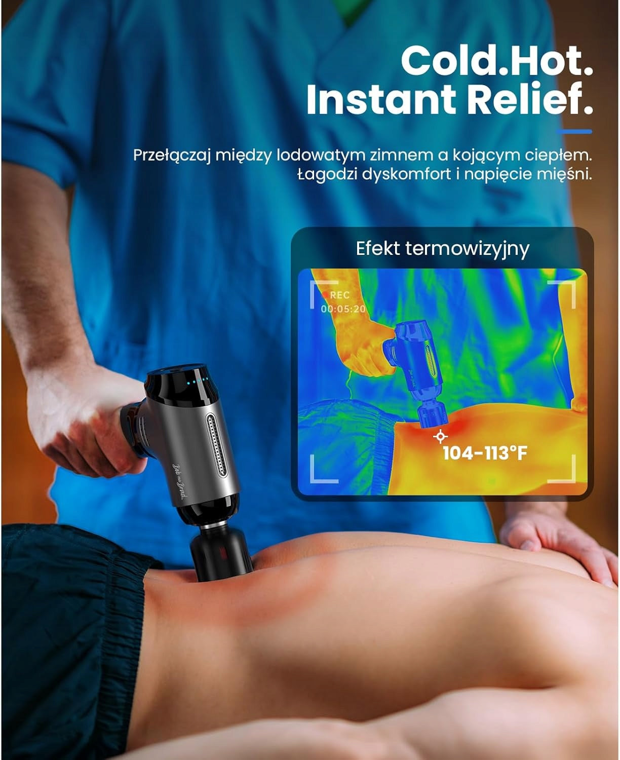 BOB AND BRAD T2 Pro Massage Gun With Heat and Cold Function 4000mAh Manufacturer code QL/DMS.T2-E