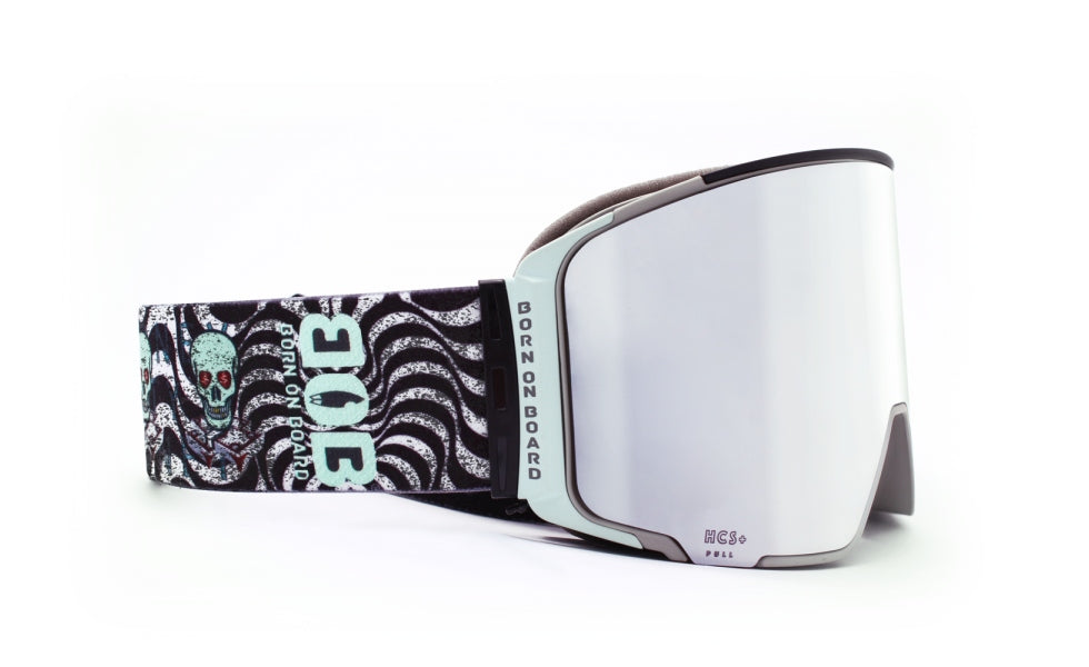 Skibrille BOB Dirty Money HCS+, blau, silber 