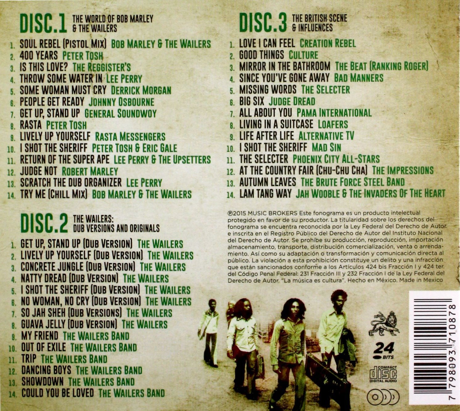 3CD Different – ​​The Many Faces Of Bob Marley &amp; The Wailers – Eine Reise durch die innere Welt von Bob Marley &amp; The Wailers 