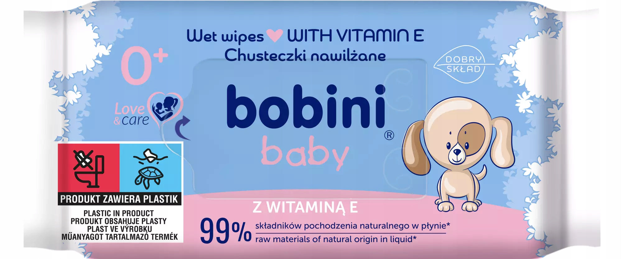 BOBINI BABY WET WIPES FOR CHILDREN AND INFANT SET OF 2+1 60PCS