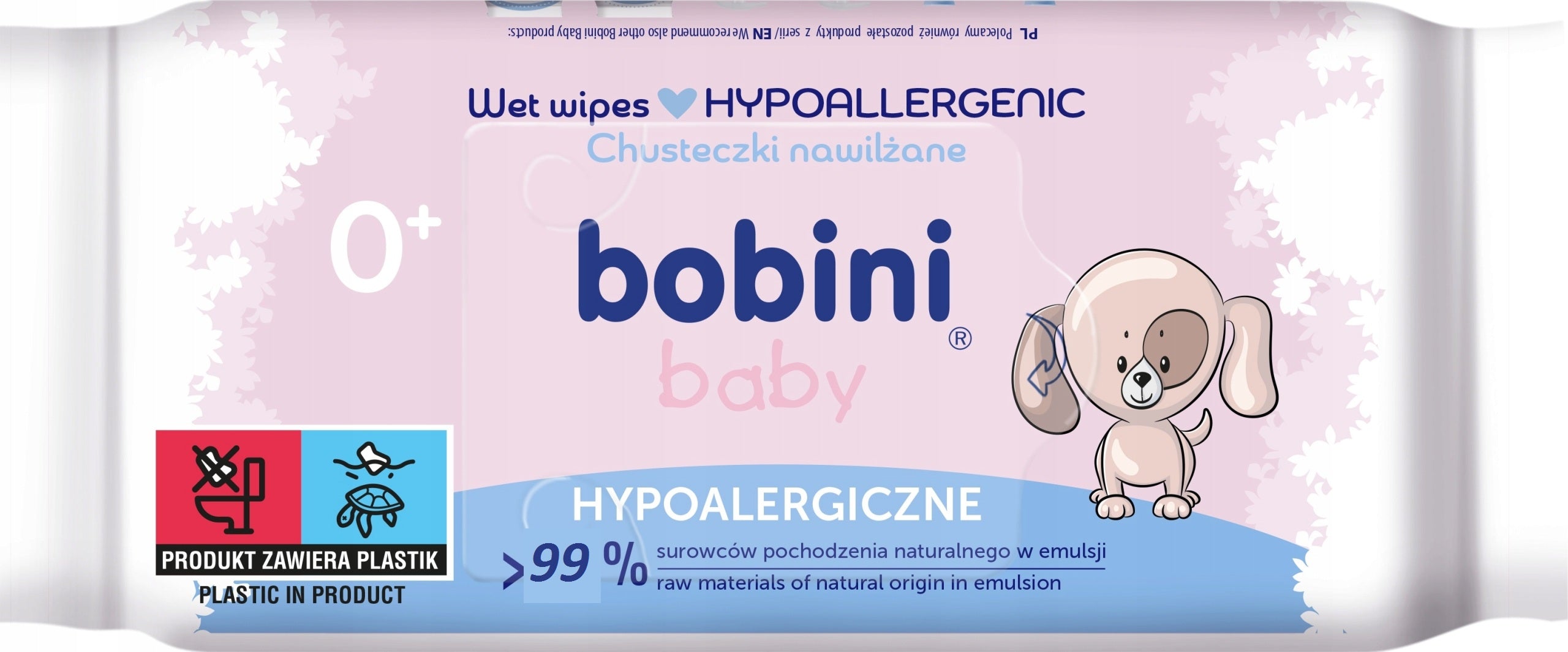 BOBINI Wipes Moisturized with Oat Milk 60