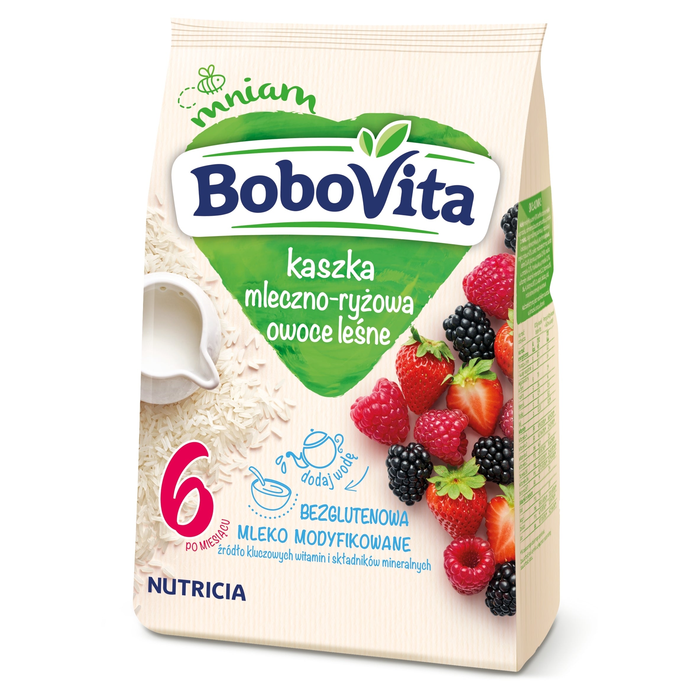 BOBOVITA Milk and rice porridge FOREST FRUIT after 6 months 230g(576) Manufacturer code 5900852995576