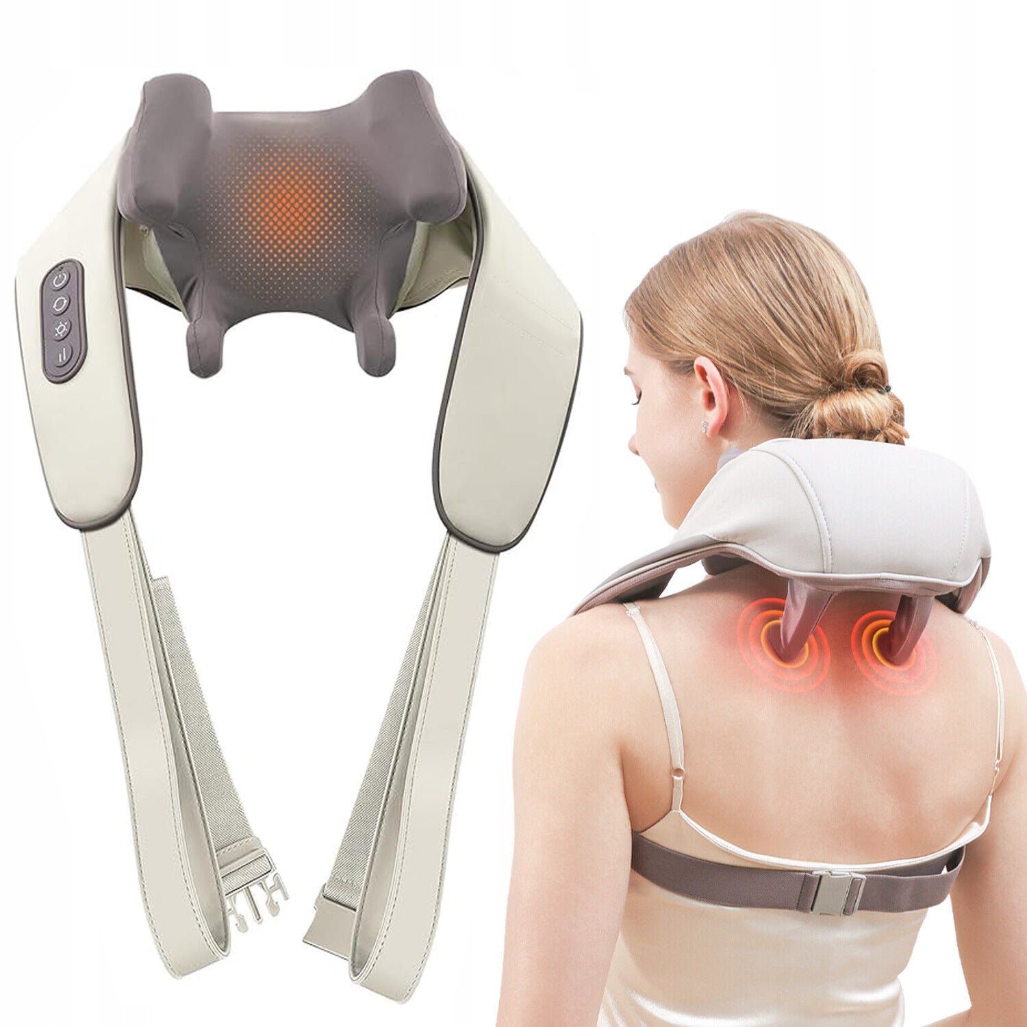 BODY BACK NECK MASSAGER HEATED WIRELESS MASSAGE BELT
