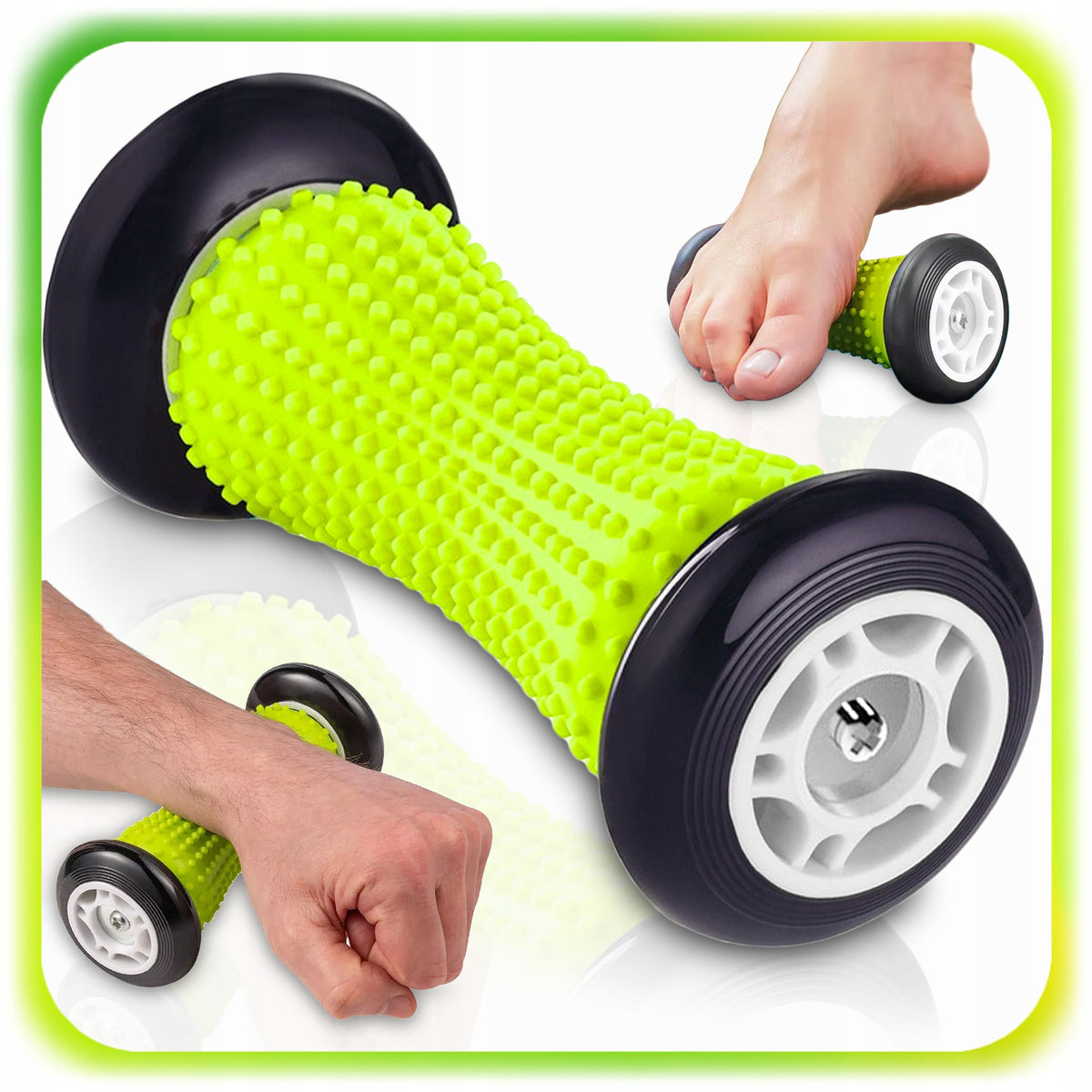 BODY FOOT MASSAGE ROLLER MASSAGER WITH PROTRUSIONS REHABILITATION ROLLER EAN (GTIN) 5906601627835