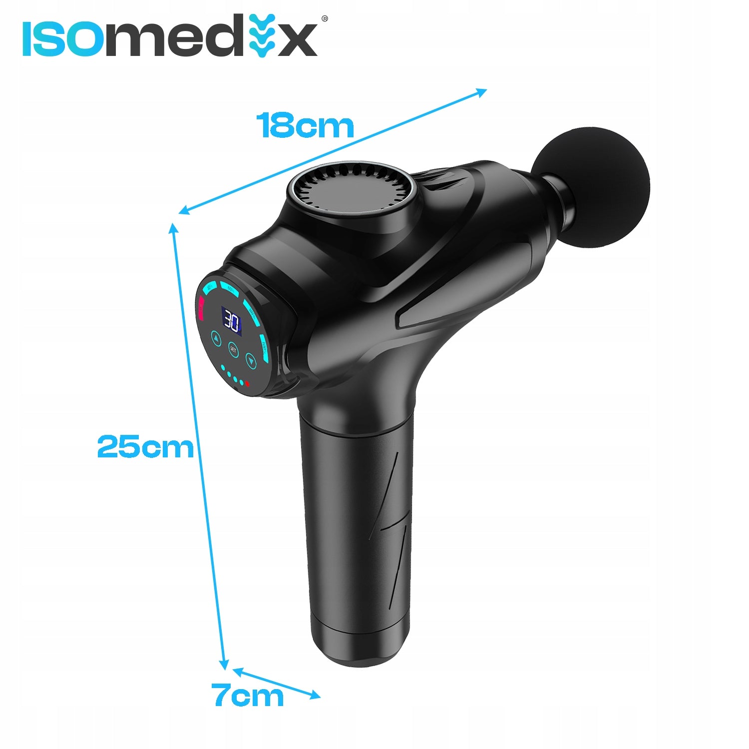 BODY MASSAGE GUN 12 TIPS Brand ISOMEDIX