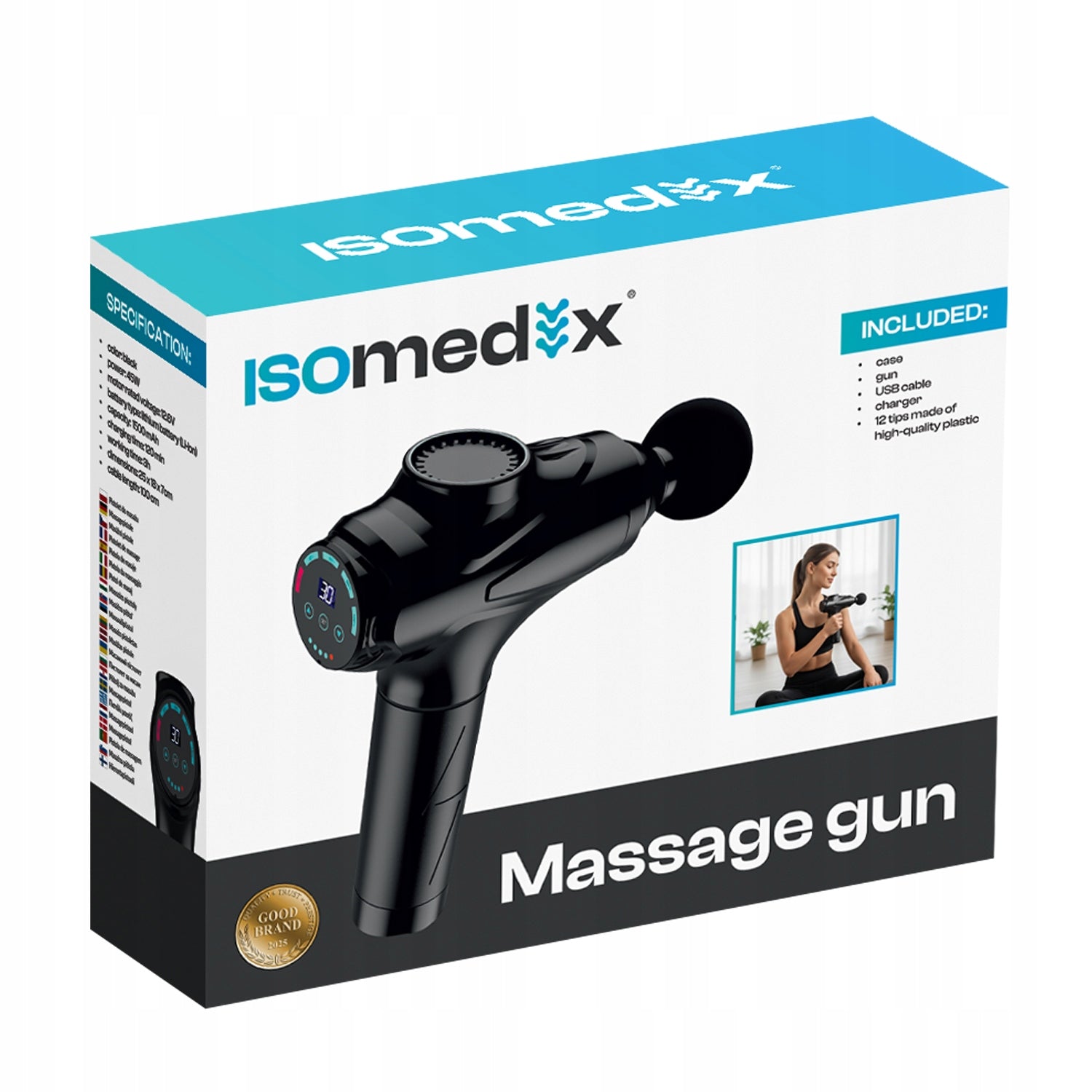 BODY MASSAGE GUN 12 TIPS Manufacturer code 00026441