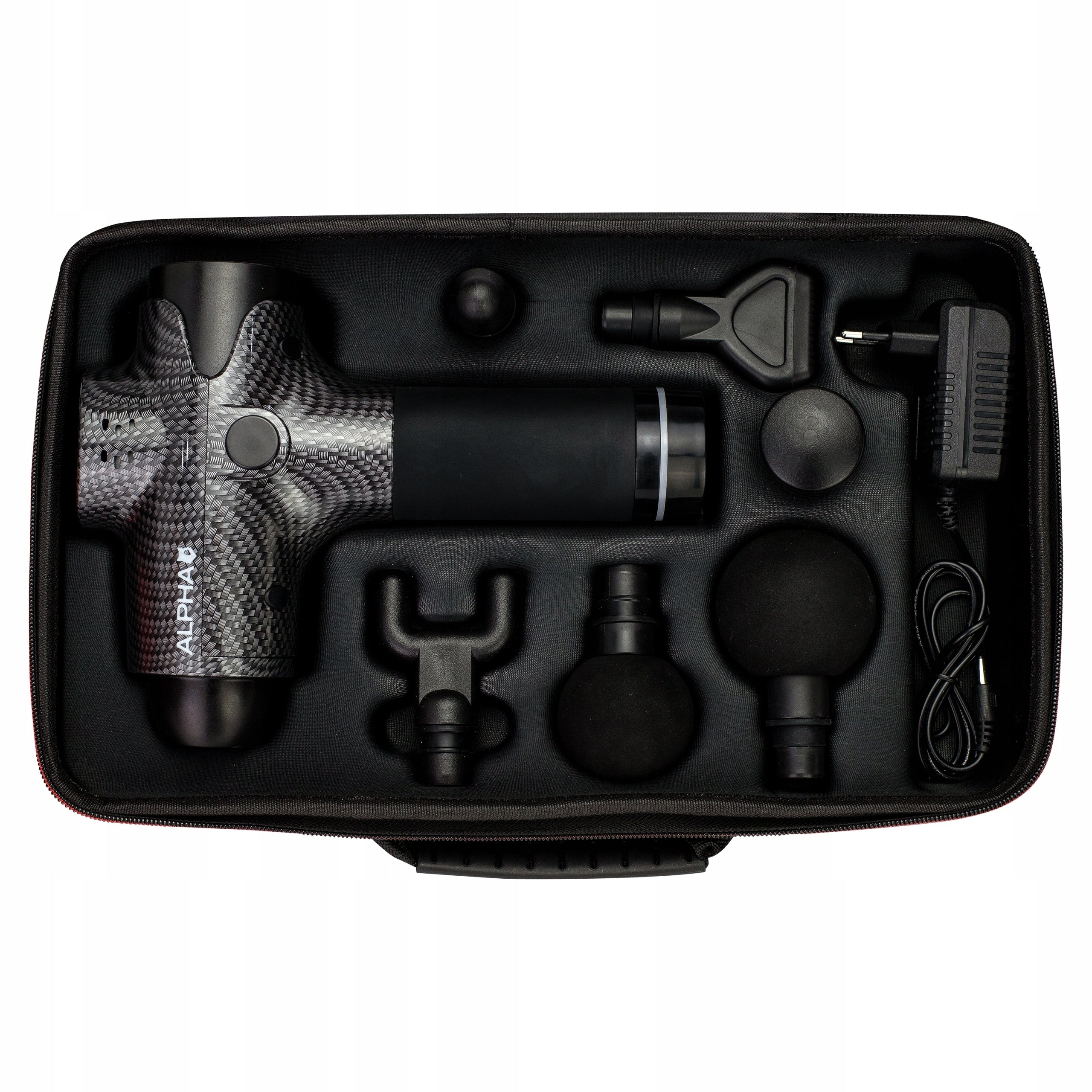 BODY MASSAGER ALPHA MASSAGE GUN AMG-02 BLACK FOR BACK MASSAGE GUN EAN (GTIN) 5903857176100