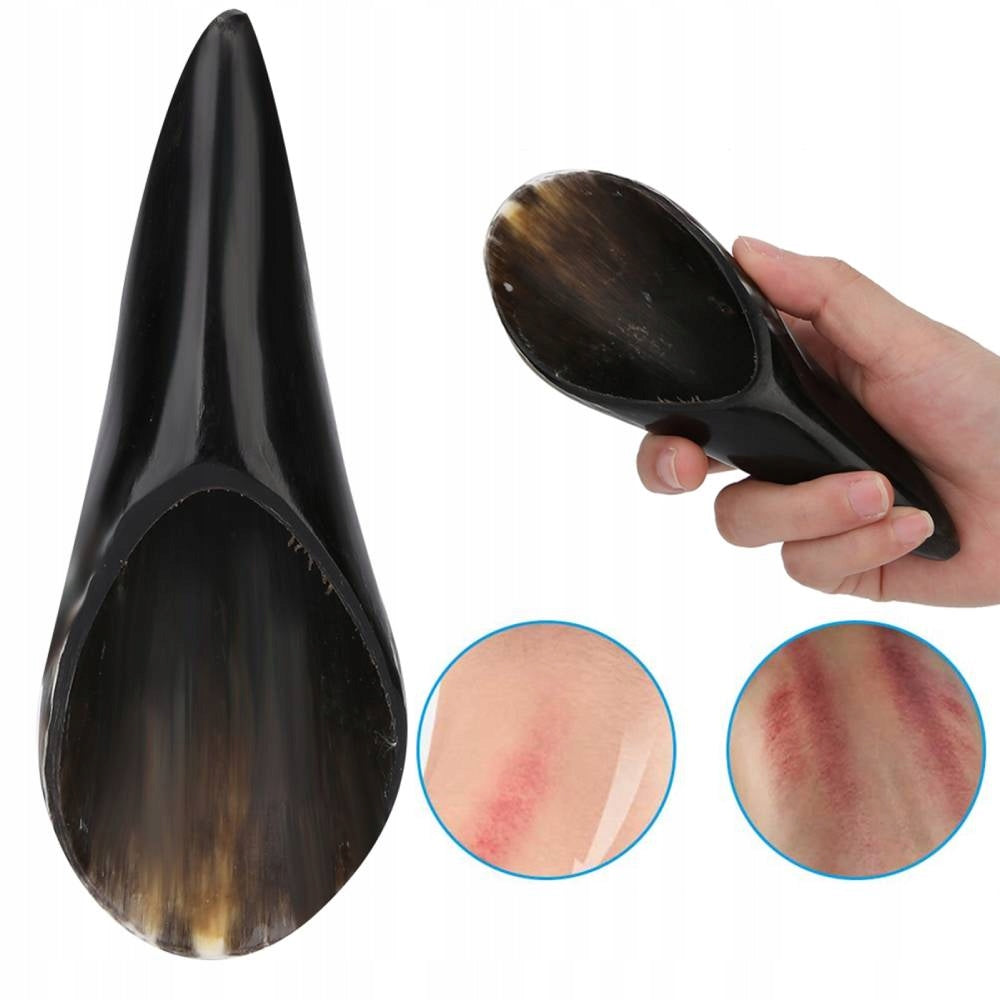 BODY MASSAGER NATURAL OX HORN GUA SHA PLATE