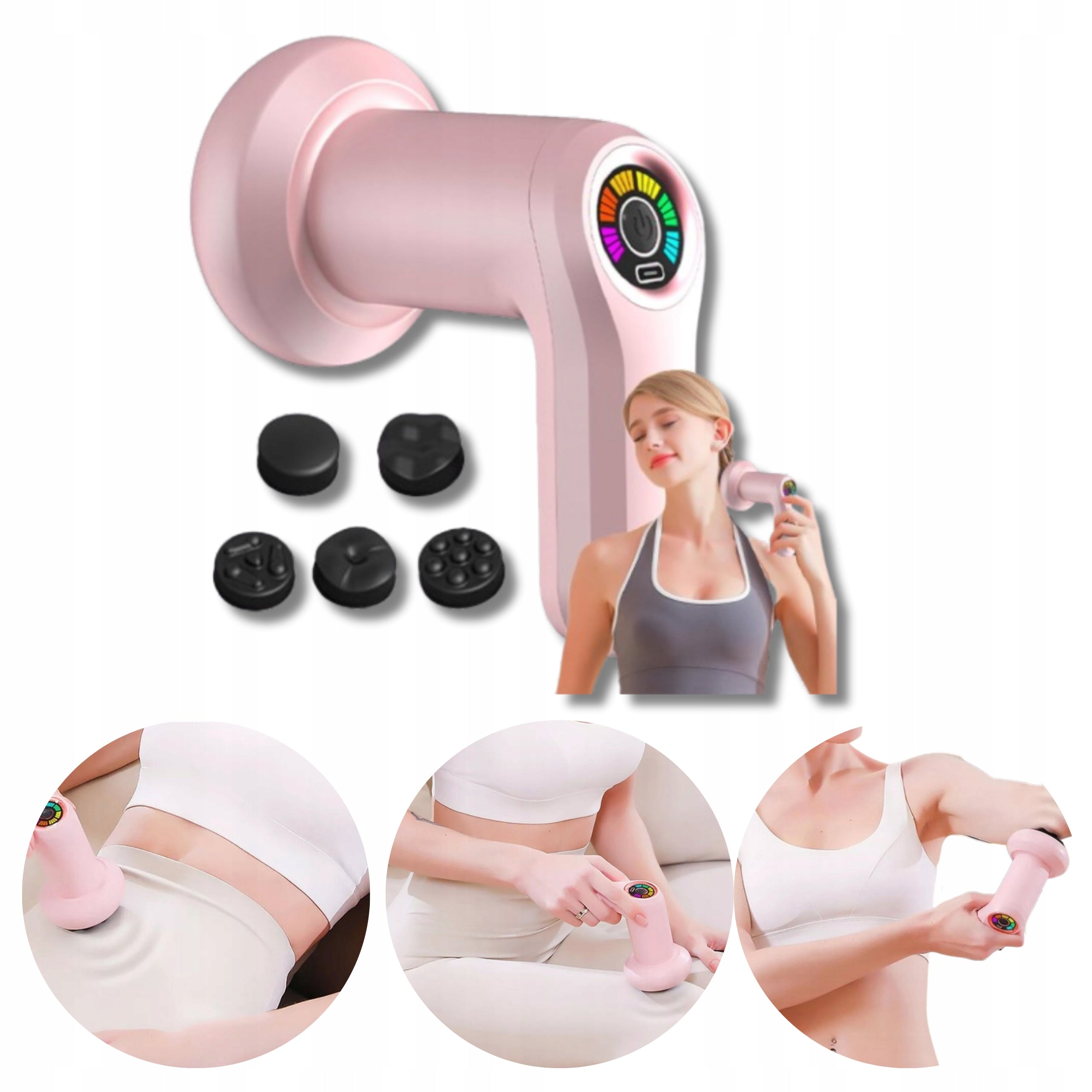 BODY RELAX 5in1 Body Massager Cellulite Reduction 6 Modes For Gift