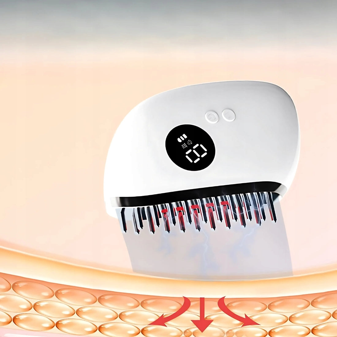 BODY SCALP MASSAGER EMS LED GUA SHA LIGHT THERAPY MICROCURRENT 9 LEVELS Packaging status original