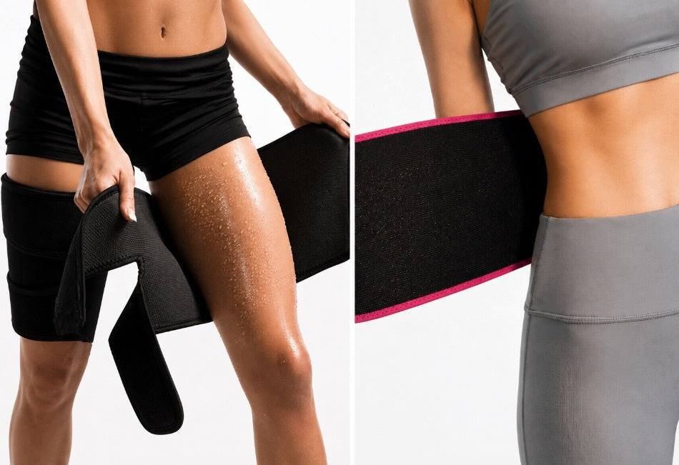 BODY SHAPING SET – SLIMMING BELT + THIGH STRAPS FITNEES