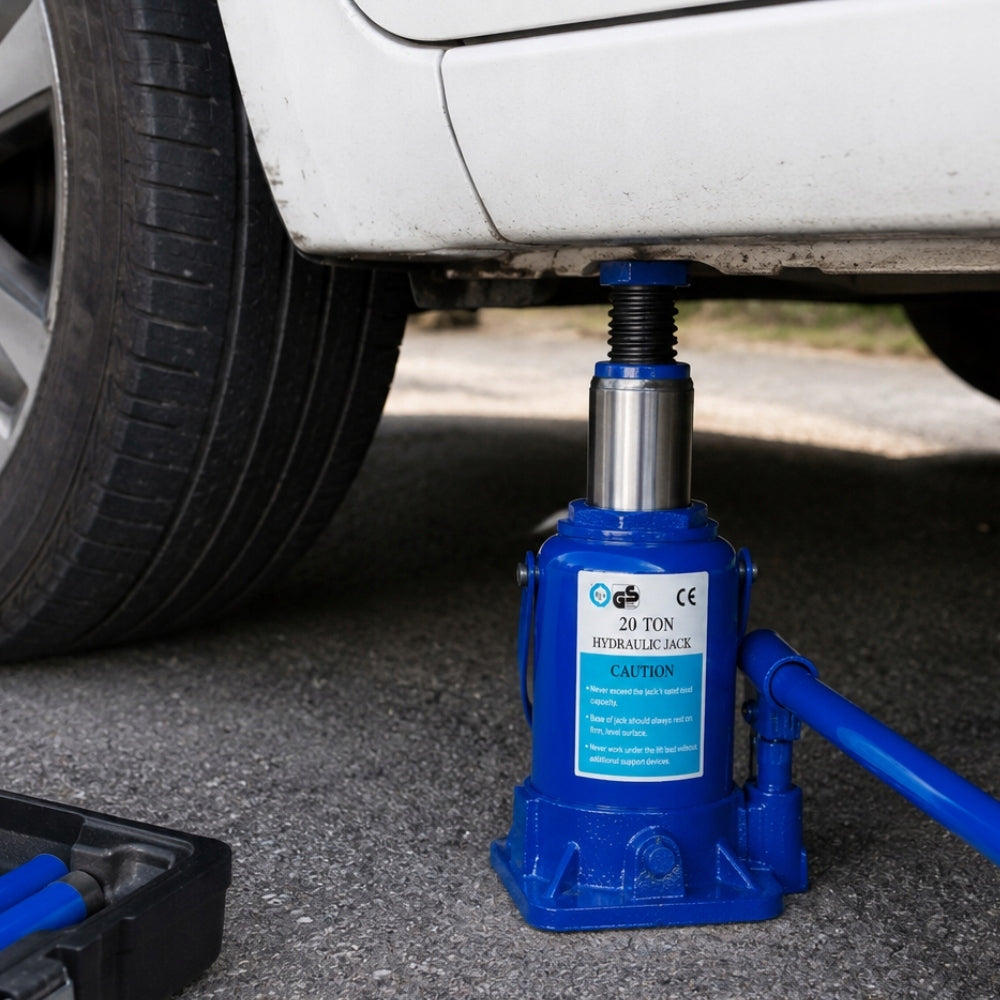 BOLLARD BOTTLE LIFT 20T HYDRAULIC CAR JACK 1 PISTON Brand Web Truck