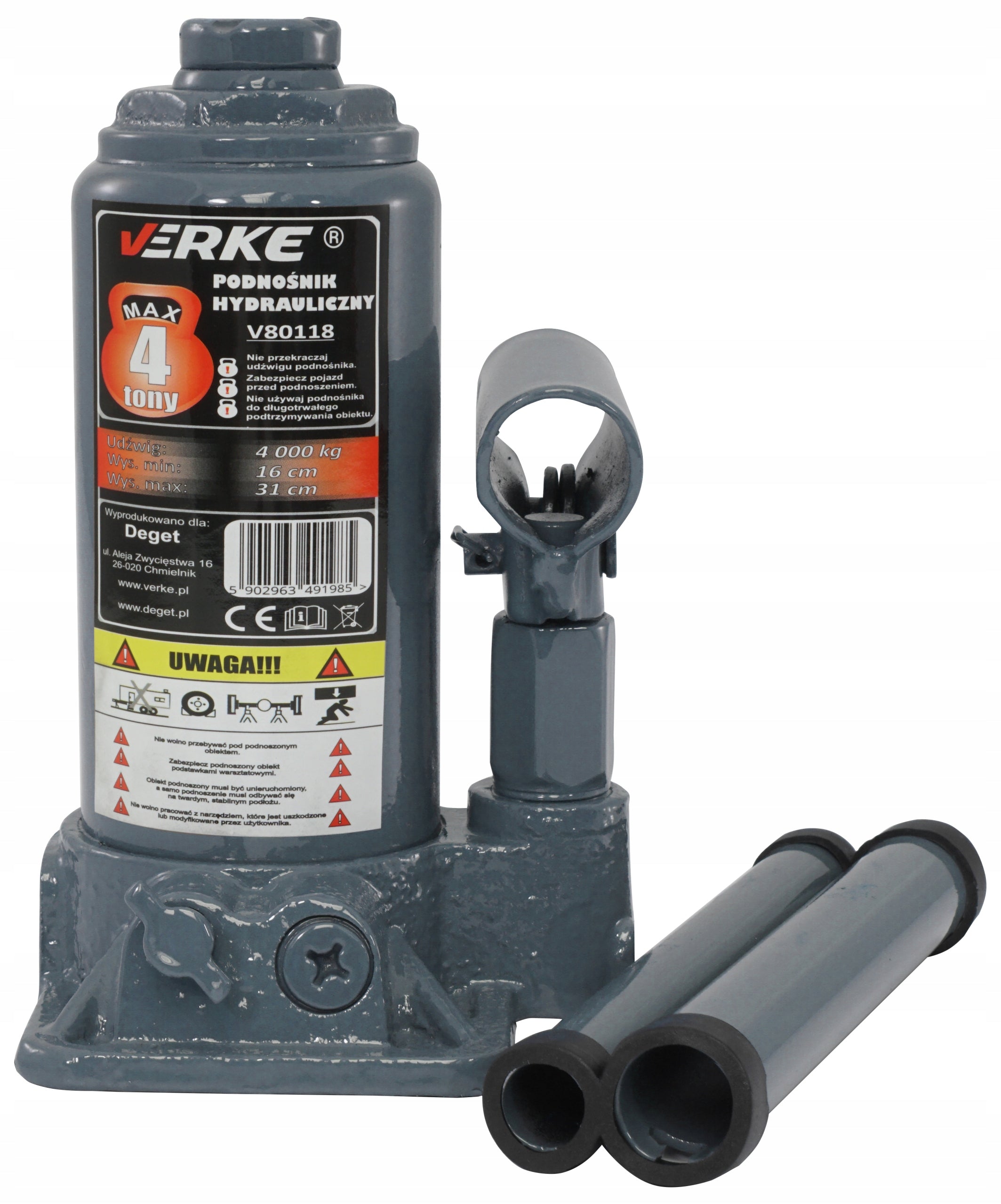 BOLLARD LIFT 4T TONS HYDRAULIC FROG JACK BOTTLE VALVE HIGH Manufacturer code V80118