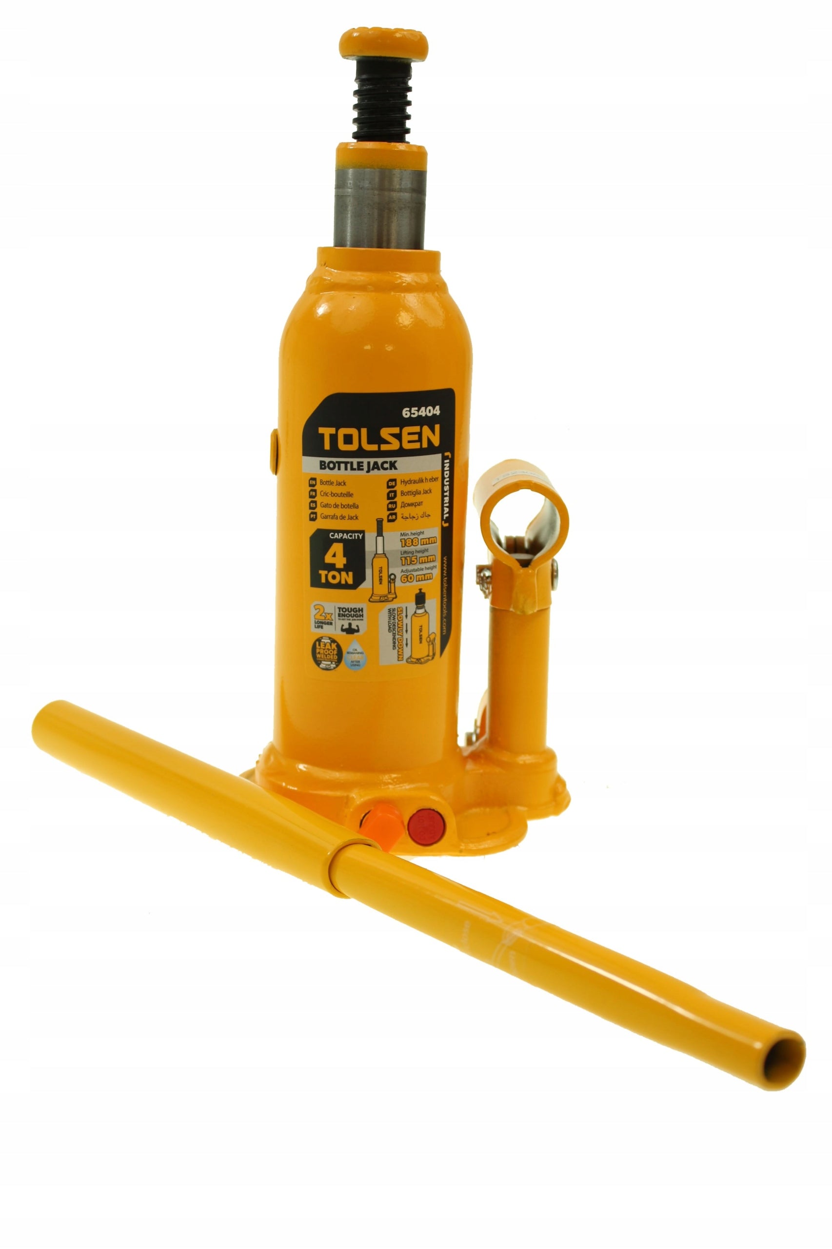 BOLLARD LIFT HYDRAULIC BOTTLE 4T CAR JACK 4 TONS Brand Tolsen Tools
