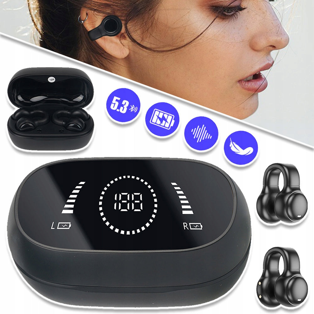 BONE CONDUCTION HEADPHONES BLUETOOTH WIRELESS FOR SPORTS
