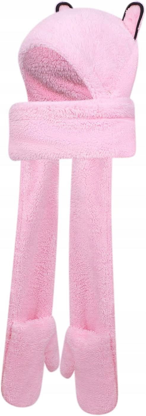 BONET-SCALES 3v1 in plush winter hat Color white