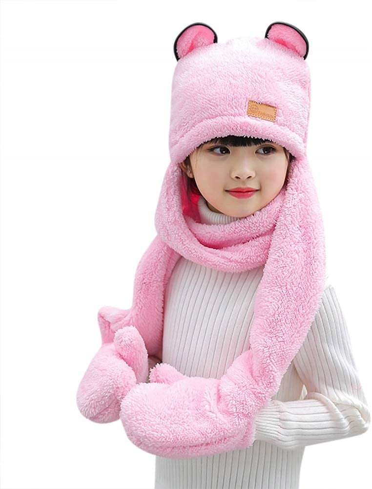 BONET-SCALES 3v1 in plush winter hat