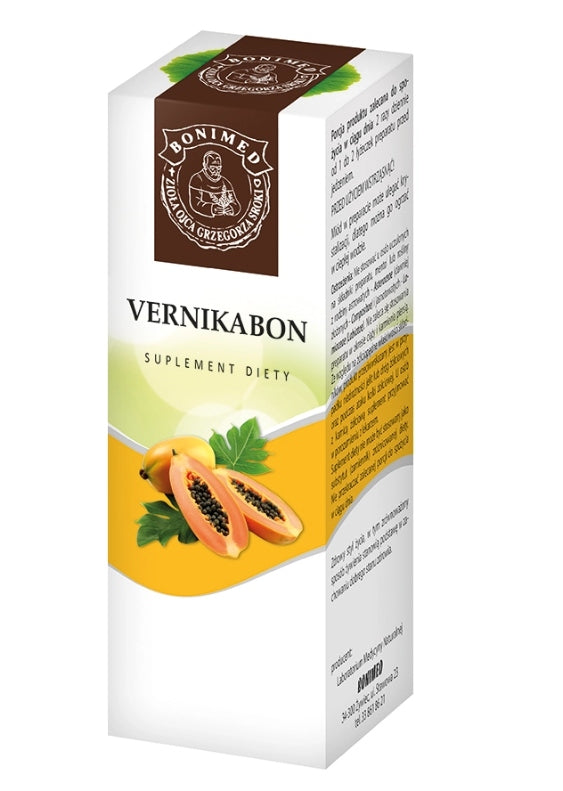 BONIMED - Vernikabon 100ml | Papaya and pepper extract | Digestion x2 Packaging status original
