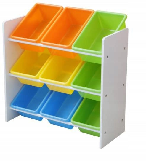 BOOKCASE COLORFUL ORGANIZER CONTAINERS TOYS CHILDREN Color multicolor