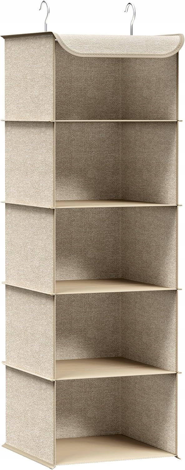 BOOKCASE HANGING MATERIAL SHELVES FOR CLOSET CLOTHES ORGANIZER FOLDING