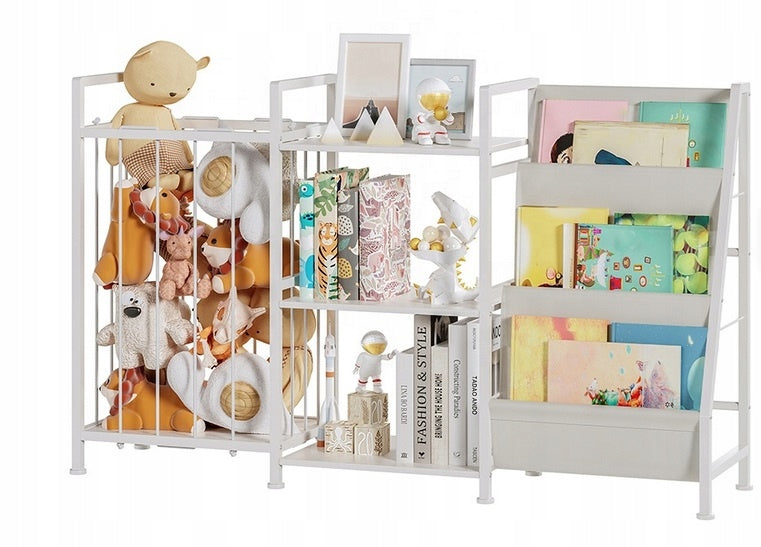 BOOKCASE ORGANIZER FOR TOYS CONTAINERS CABINET CHILDREN BOOKS BASKET FOR STUFFED ANIMALS